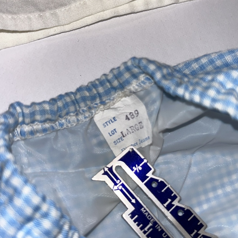 Precious vintage 1950s Going to Grandmas Blue and White check baby Outfit Set - Picture 8 of 15